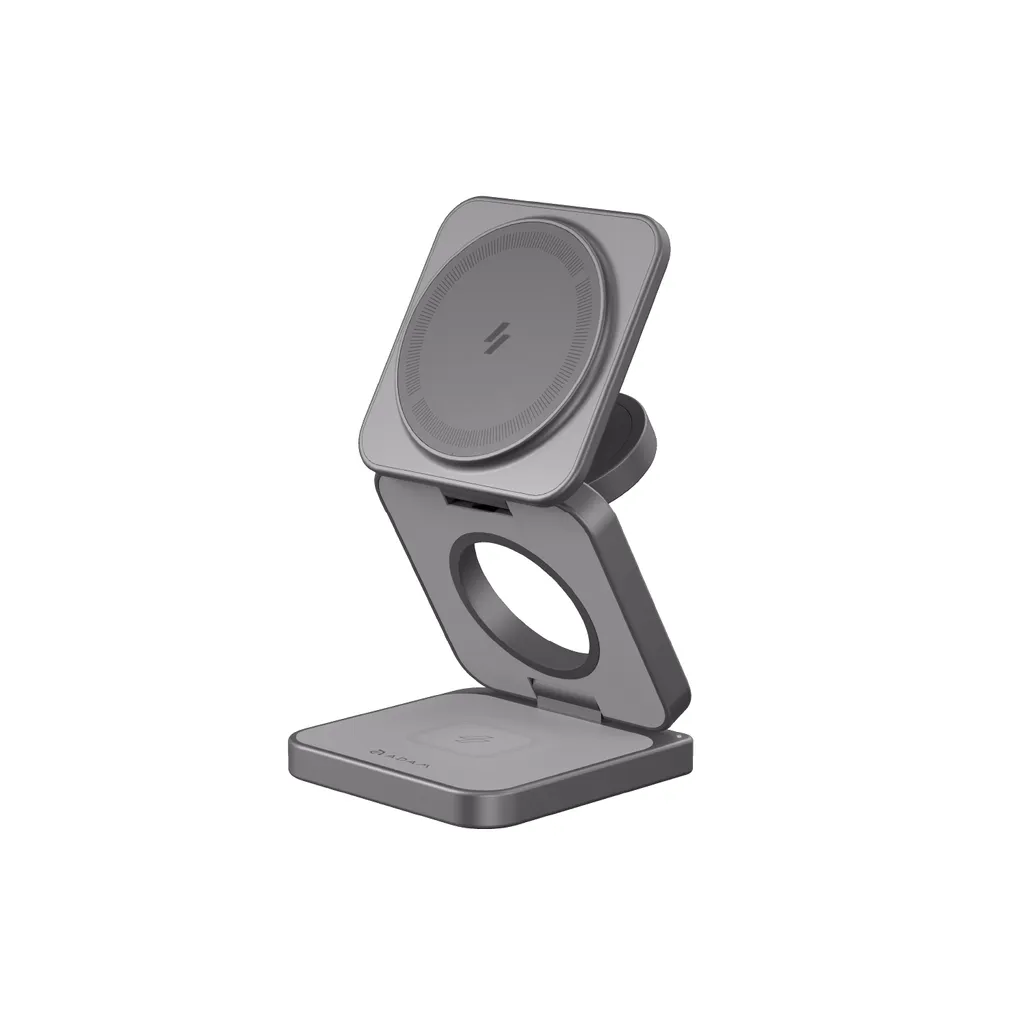 Adam Elements Mag 3 Pro Qi2 Wireless Charger 3in1 - Grey