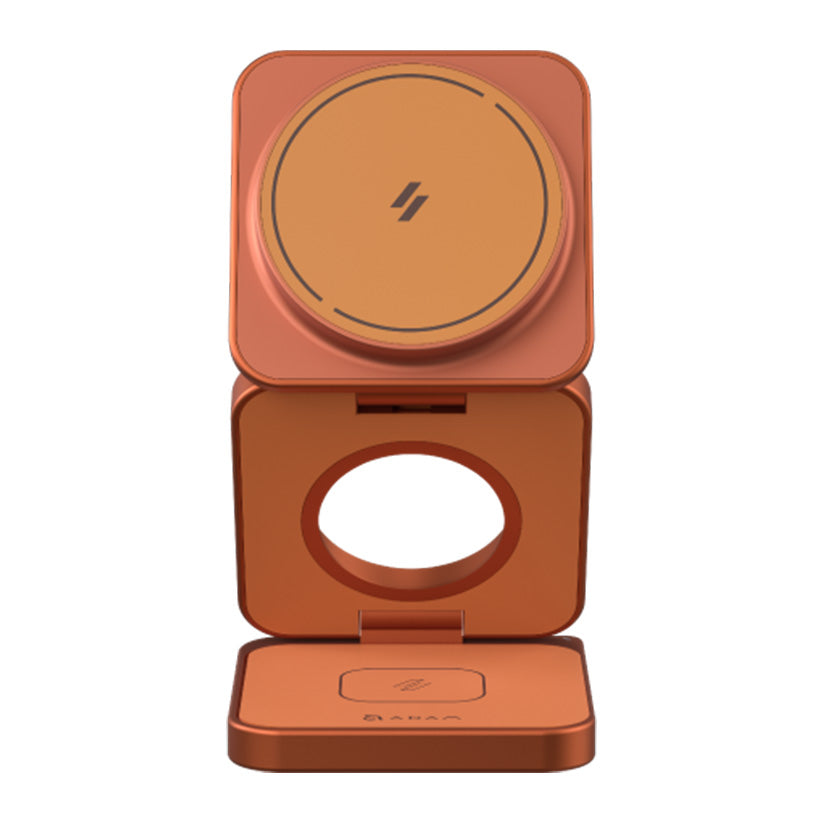 Adam Elements Mag 3 Ultra Qi2 Wireless Charger 3in1 - Orange