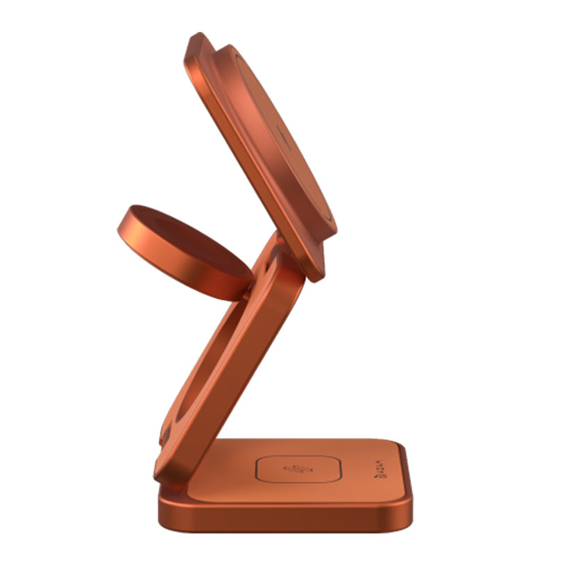 Adam Elements Mag 3 Ultra Qi2 Wireless Charger 3in1 - Orange