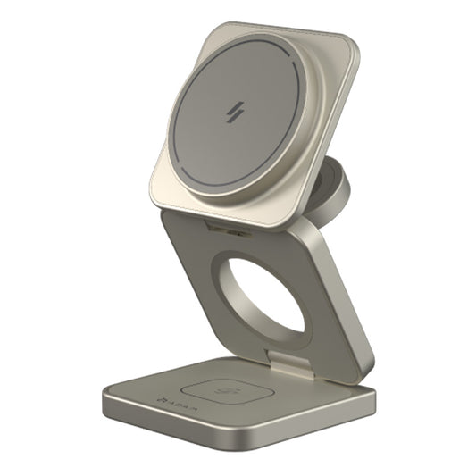 Adam Elements Mag 3 Ultra Qi2 Wireless Charger 3in1 - Titanium