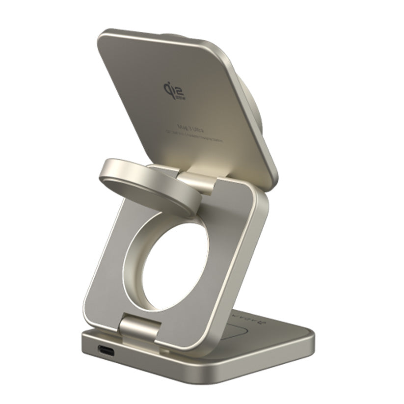 Adam Elements Mag 3 Ultra Qi2 Wireless Charger 3in1 - Titanium