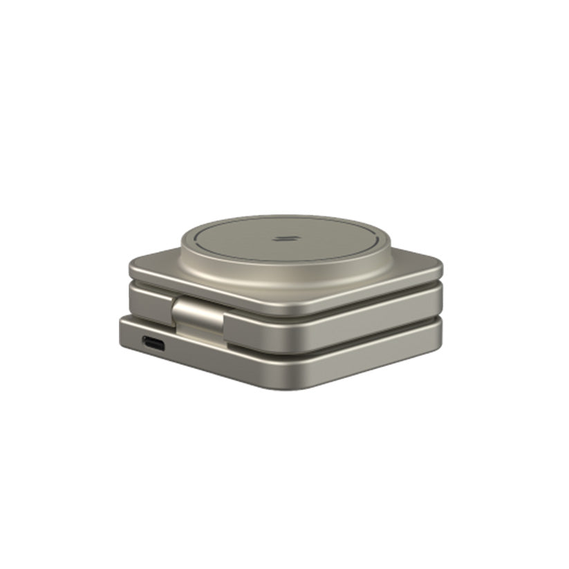 Adam Elements Mag 3 Ultra Qi2 Wireless Charger 3in1 - Titanium