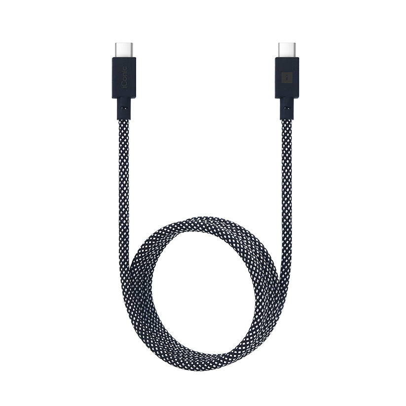 iConic Braided Magnetic Cable C-C 2M - Silver black