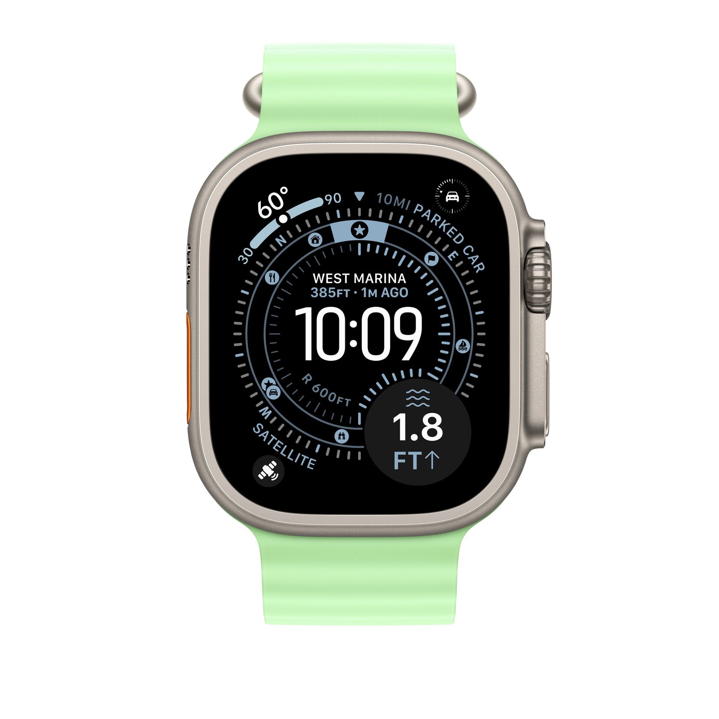49mm-neon-green-ocean-band-natural-titanium-finish_MGCF4_AV2