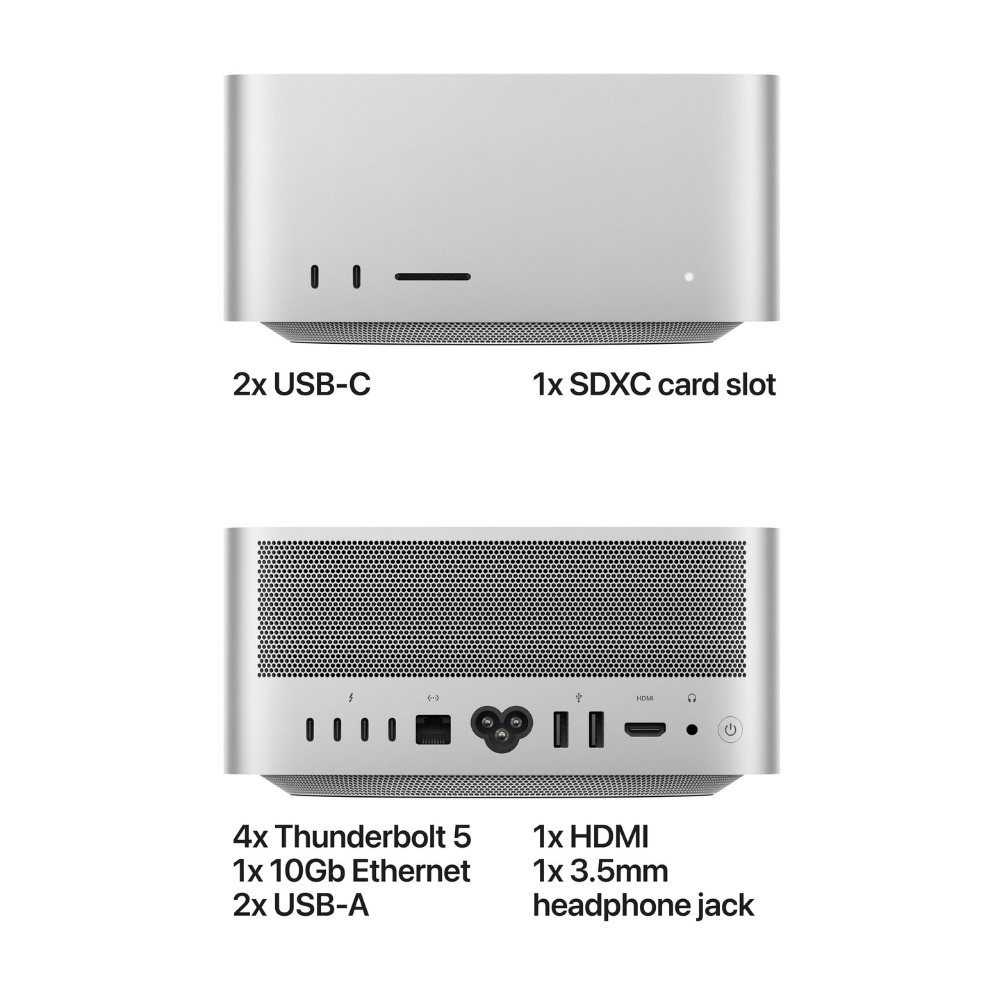 Mac Studio: Apple M5 Max chip with 18-core CPU and 32-core GPU, 512GB SSD