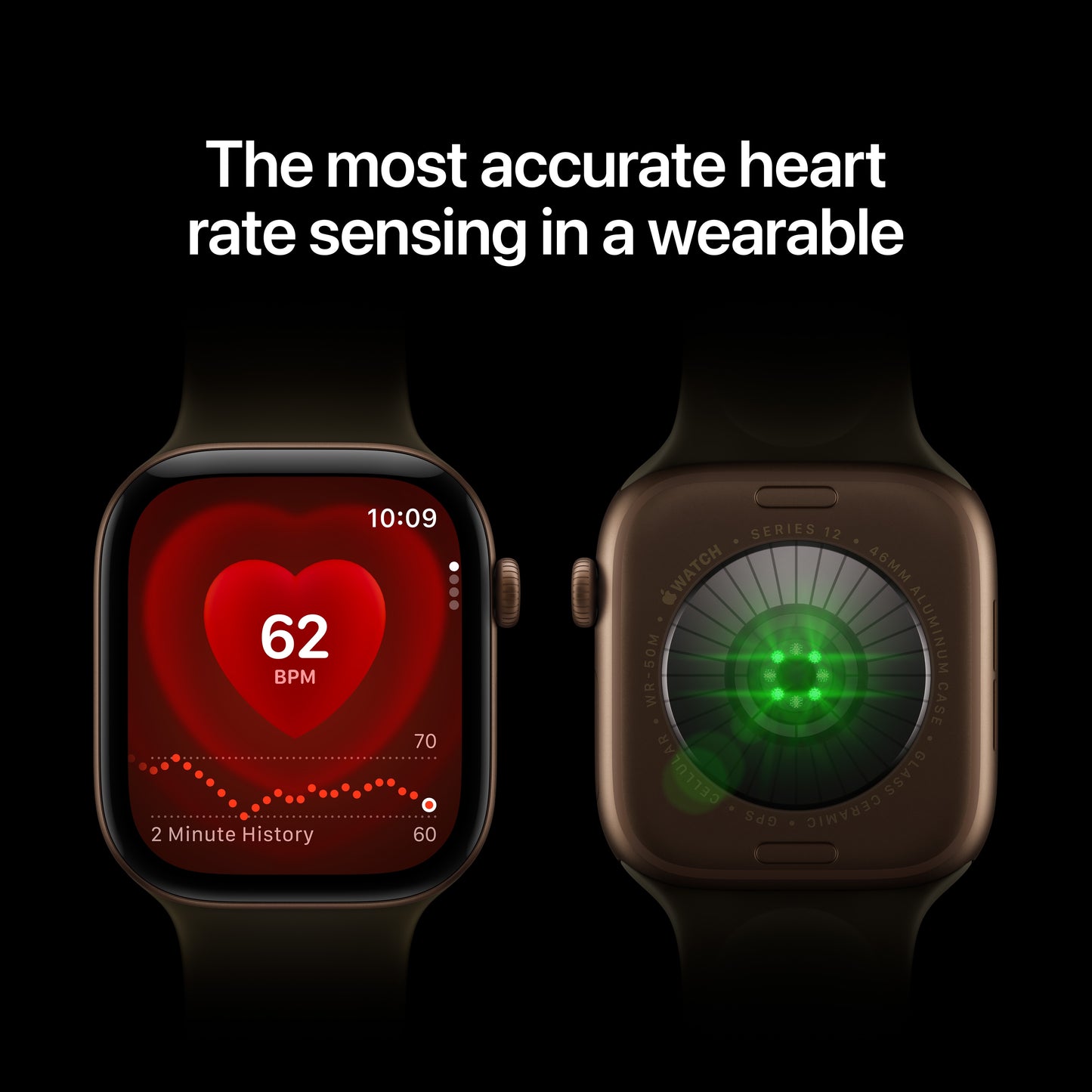 Apple Watch Series 12 GPS + Cellular 42mm Radiant Gold Titanium Case with Radiant Gold Milanese Loop
