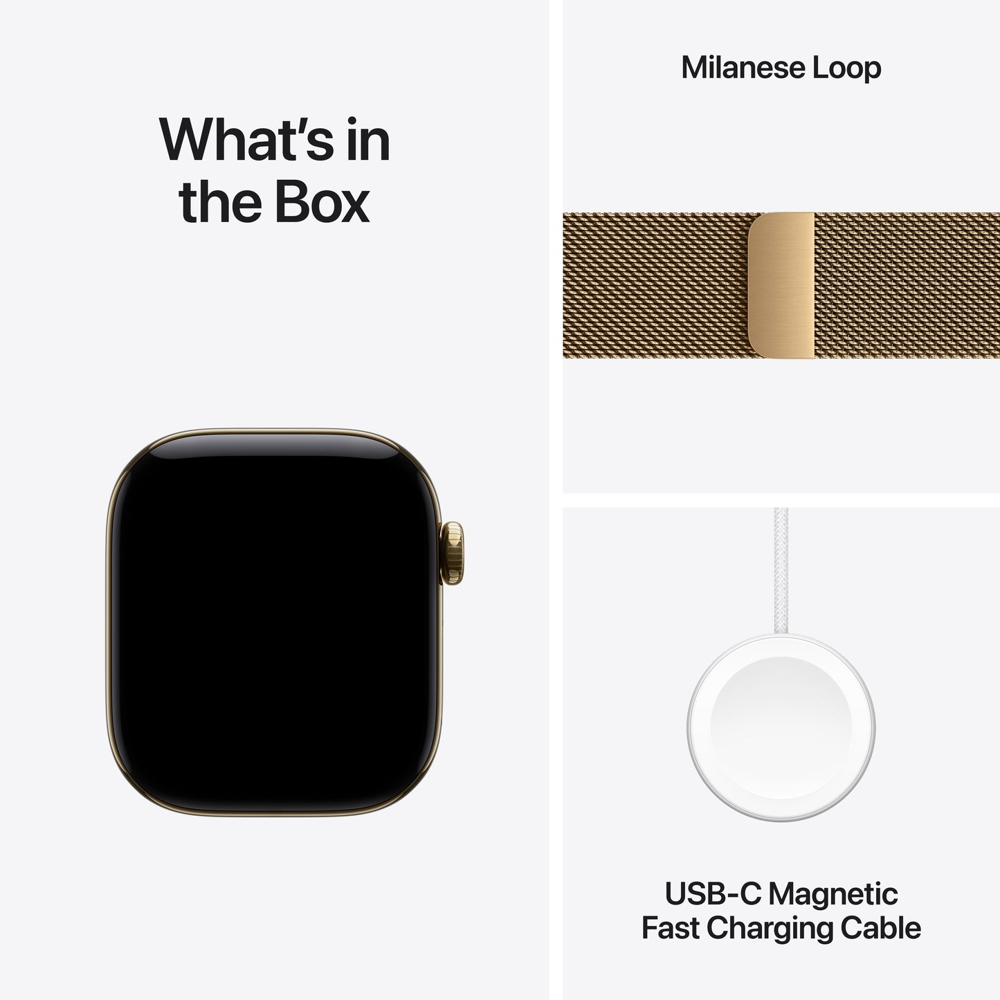 Apple Watch Series 12 GPS + Cellular 42mm Radiant Gold Titanium Case with Radiant Gold Milanese Loop