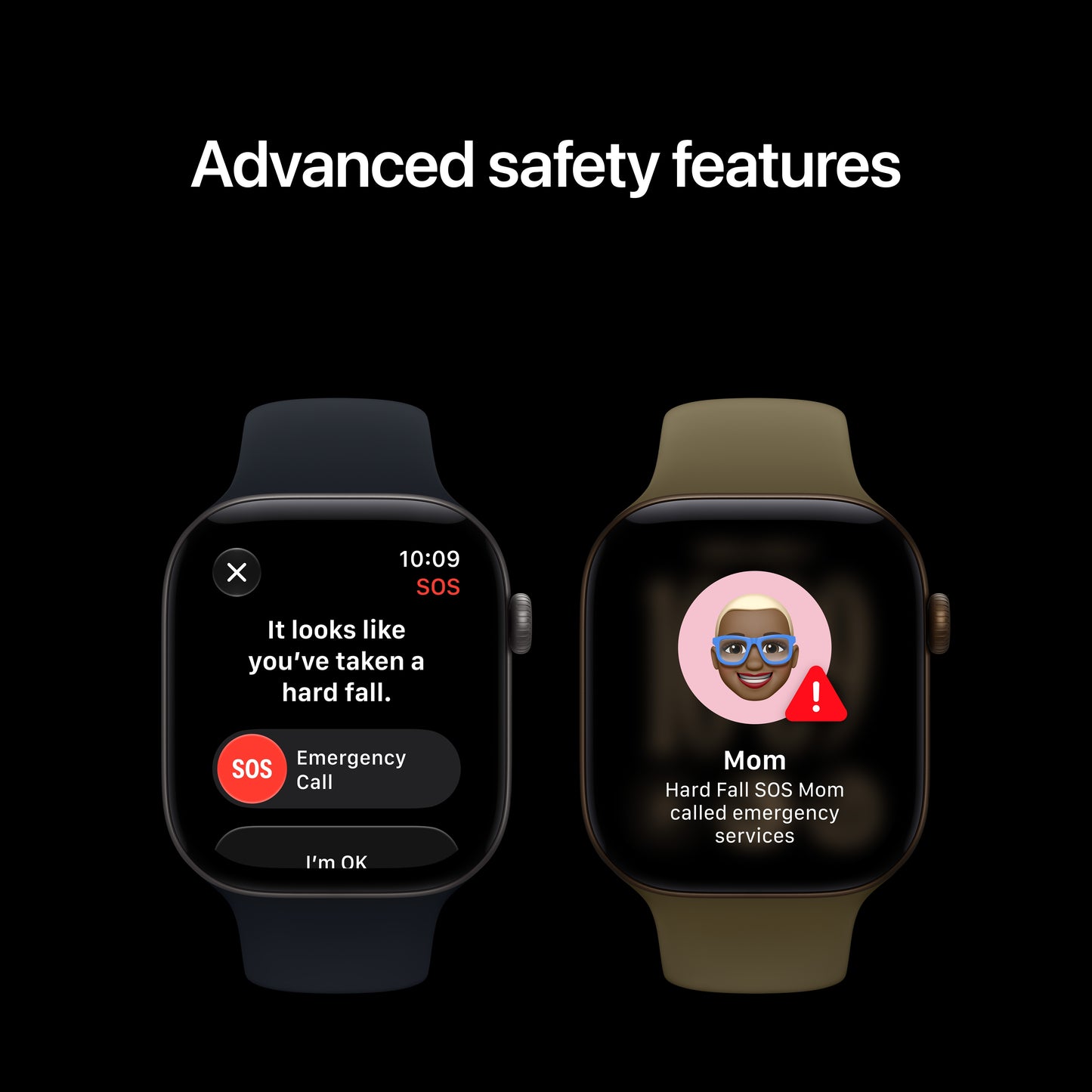 Apple Watch Series 12 GPS + Cellular 46mm Dark Bronze Aluminium Case with Olive Sport Band - M/L