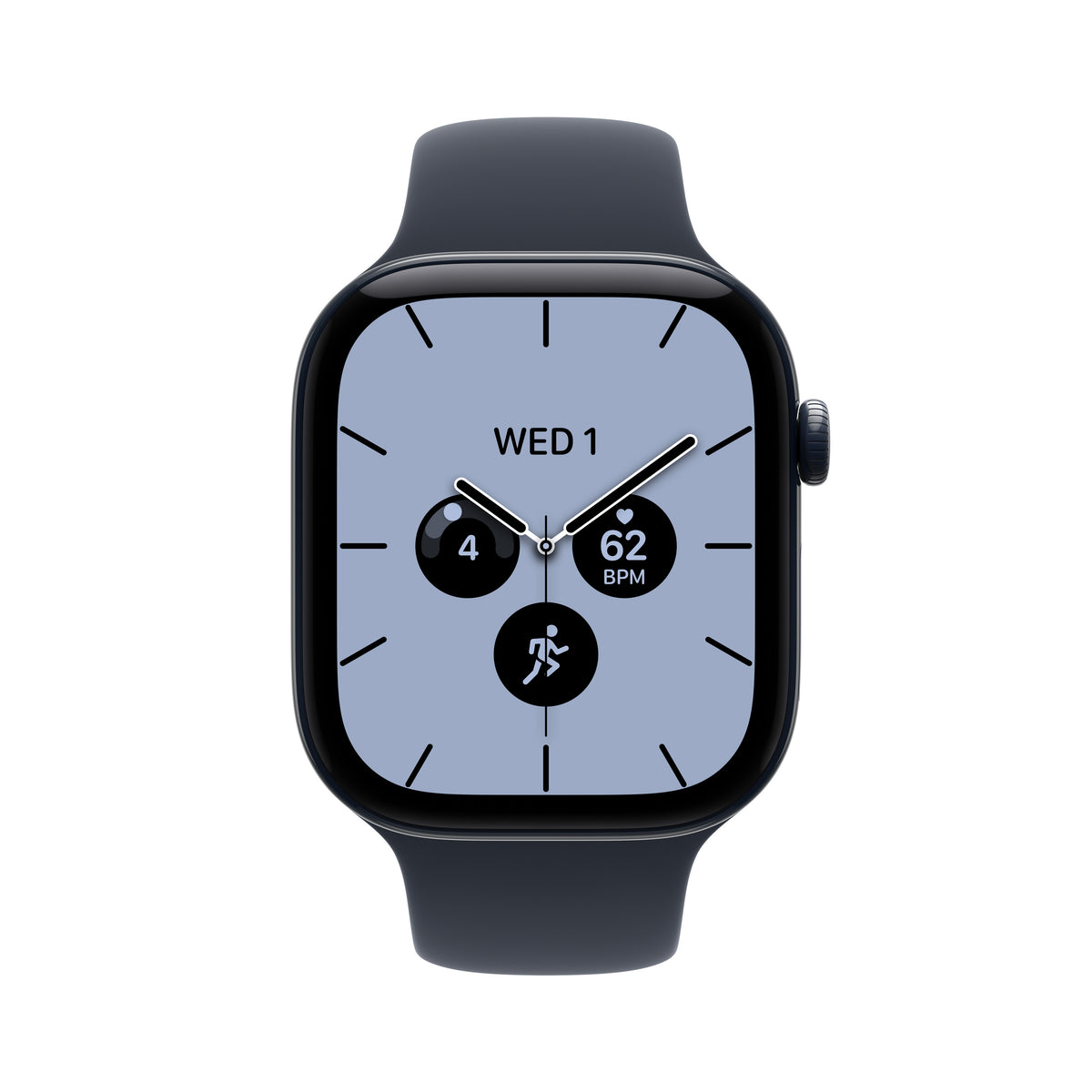Apple Watch Series 12 GPS + Cellular 46mm Night Blue Ceramic Case with Navy Blue Sport Band - S/M