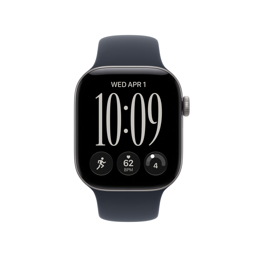 Apple Watch Series 12 GPS 42mm Space Grey Aluminium Case with Navy Blue Sport Band - M/L