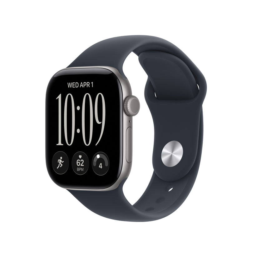 Apple Watch Series 12 GPS + Cellular 42mm Space Grey Aluminium Case with Navy Blue Sport Band - S/M
