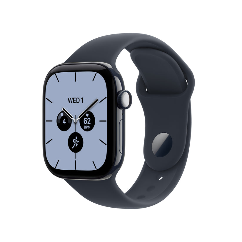 Apple Watch Series 12 GPS + Cellular 42mm Night Blue Ceramic Case with Navy Blue Sport Band - S/M