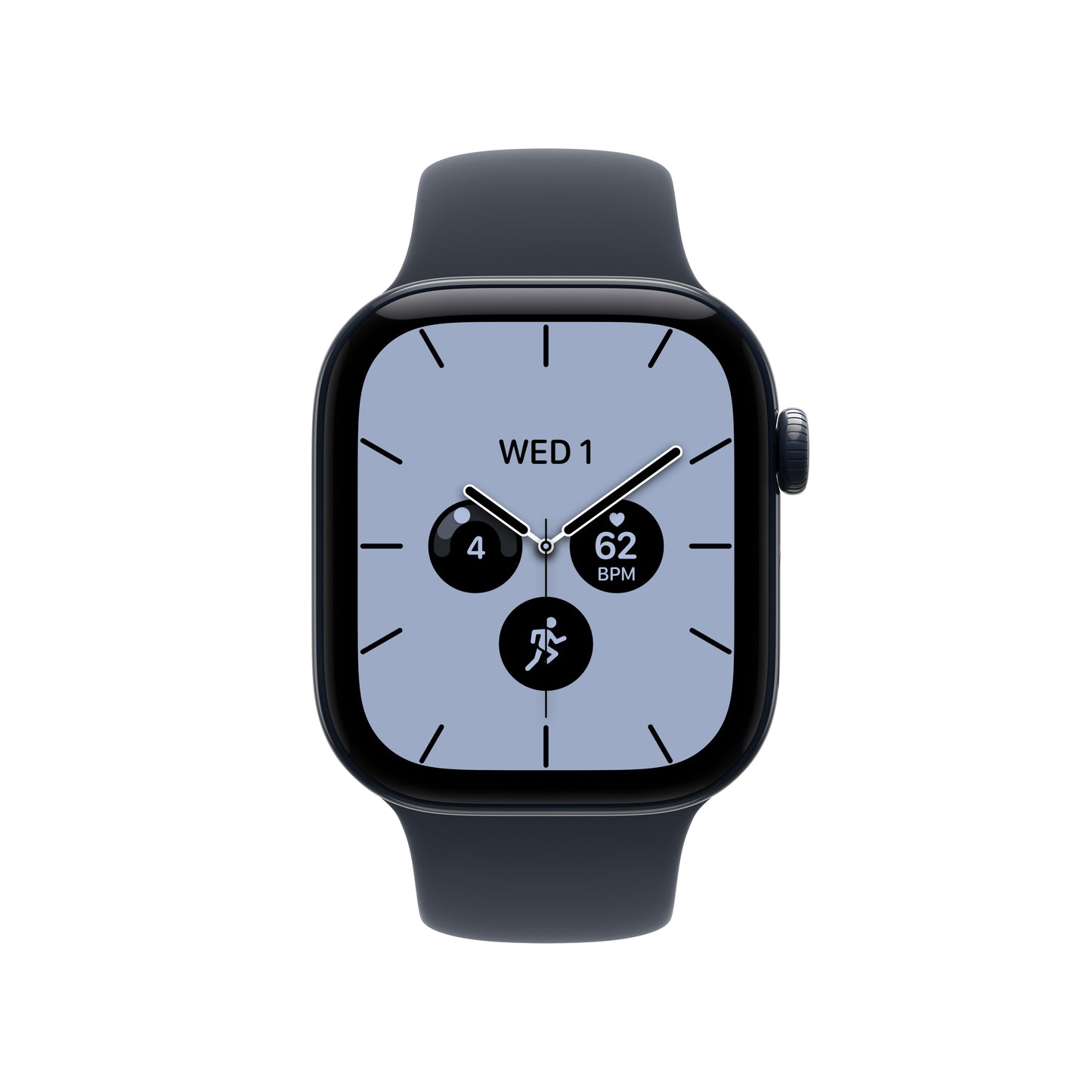 Apple Watch Series 12 GPS + Cellular 42mm Night Blue Ceramic Case with Navy Blue Sport Band - S/M