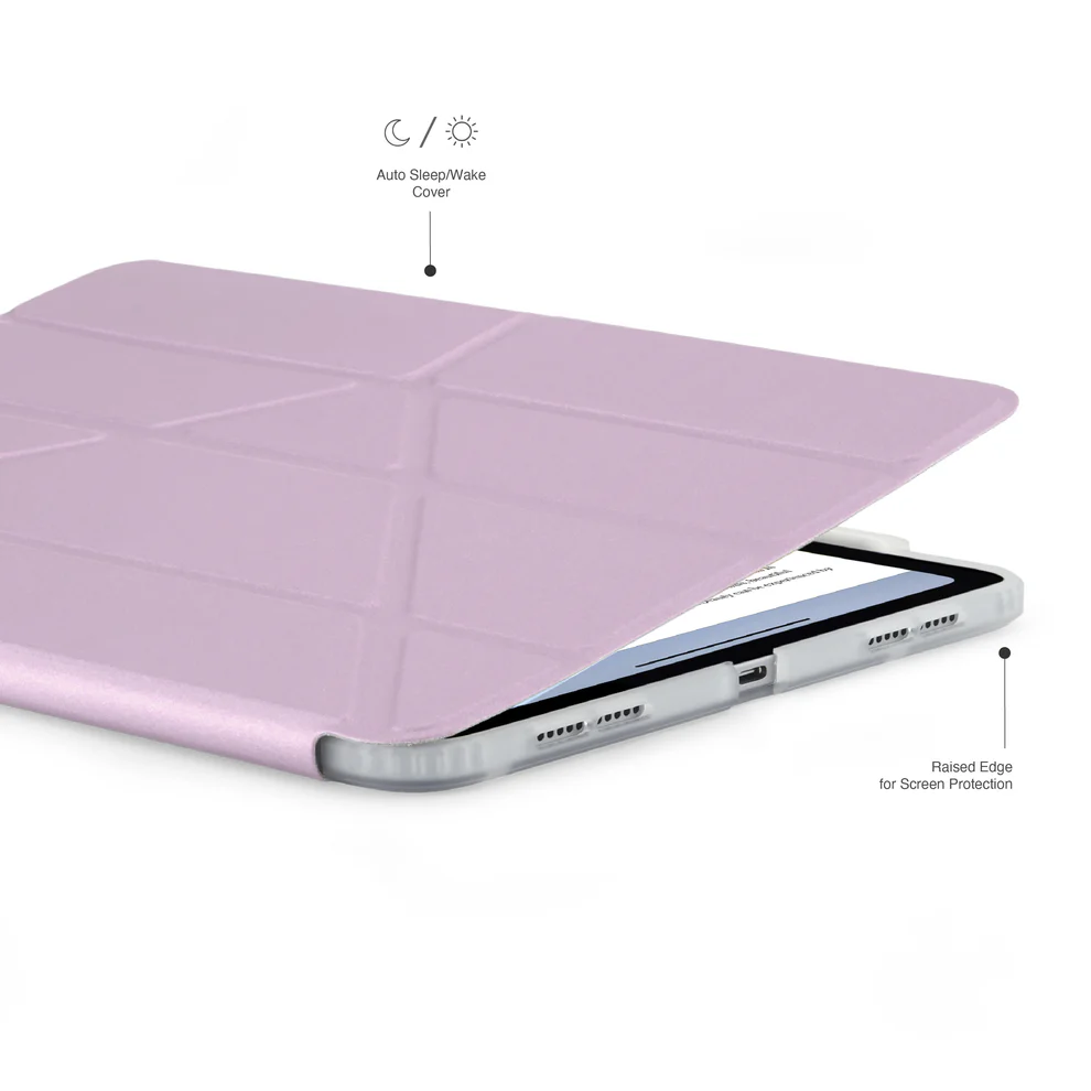 iPad Air 13 (M3/M2) Origami No3 Pencil Case-Metallic Purple