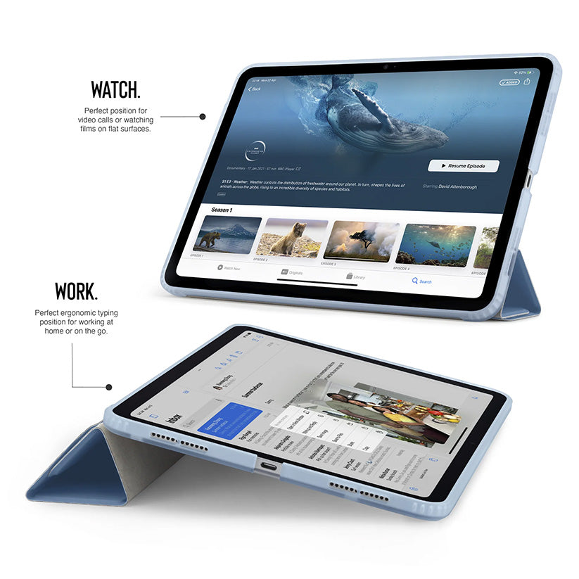 iPad 10thGen Origami No1Original Case-Light Blue