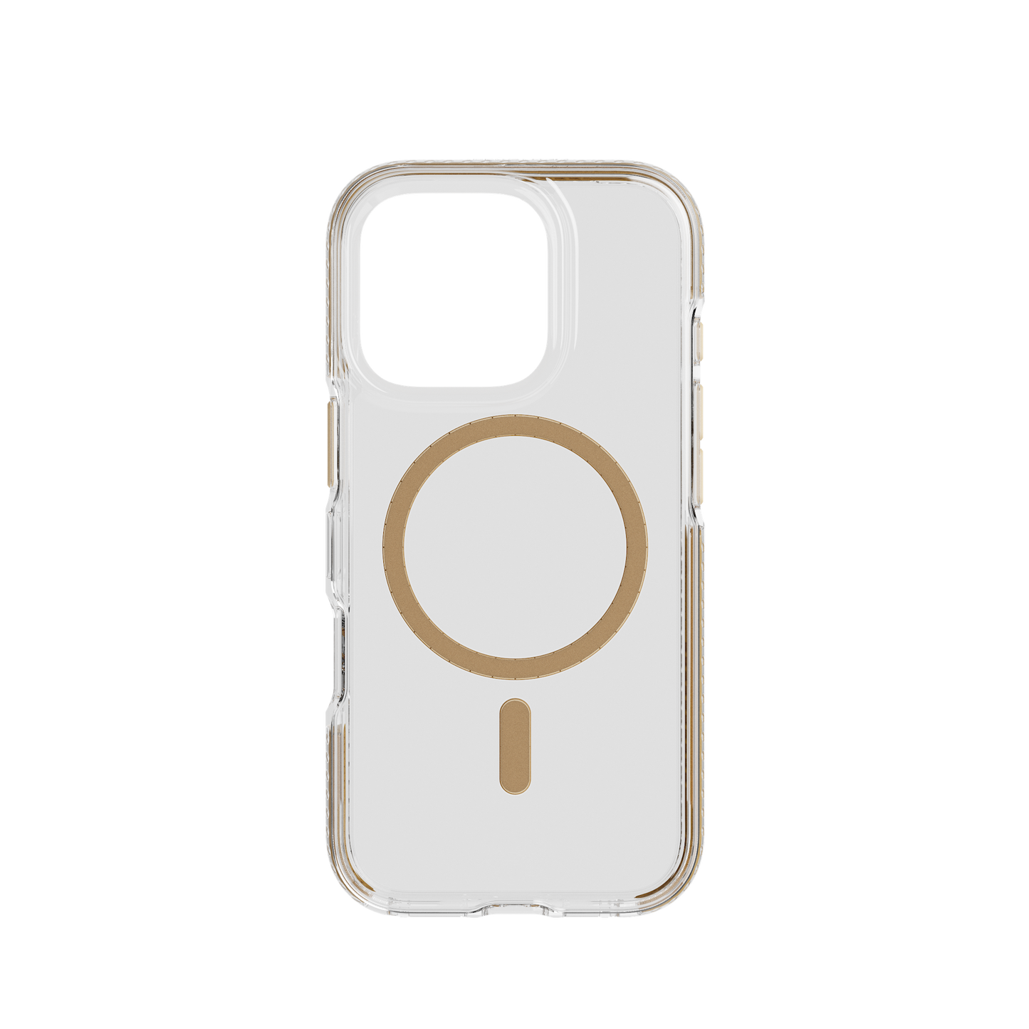 Tech21 EvoCrystal w/MagSafe - Gold - - IPH 16 PRO