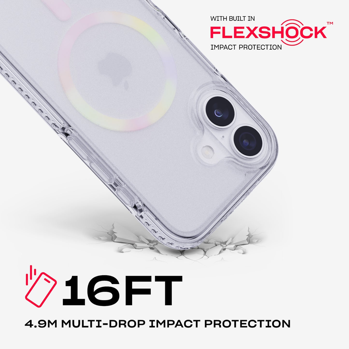 Tech21 EvoCrystal MagSafe iPhone 17 - Iridescent