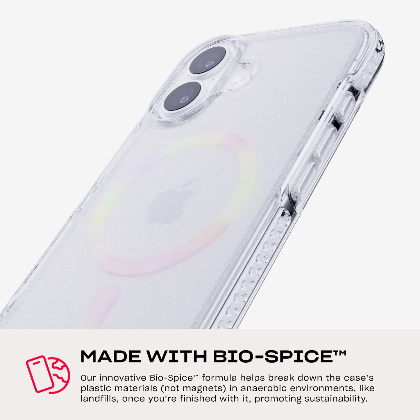 Tech21 EvoCrystal MagSafe iPhone 17 - Iridescent