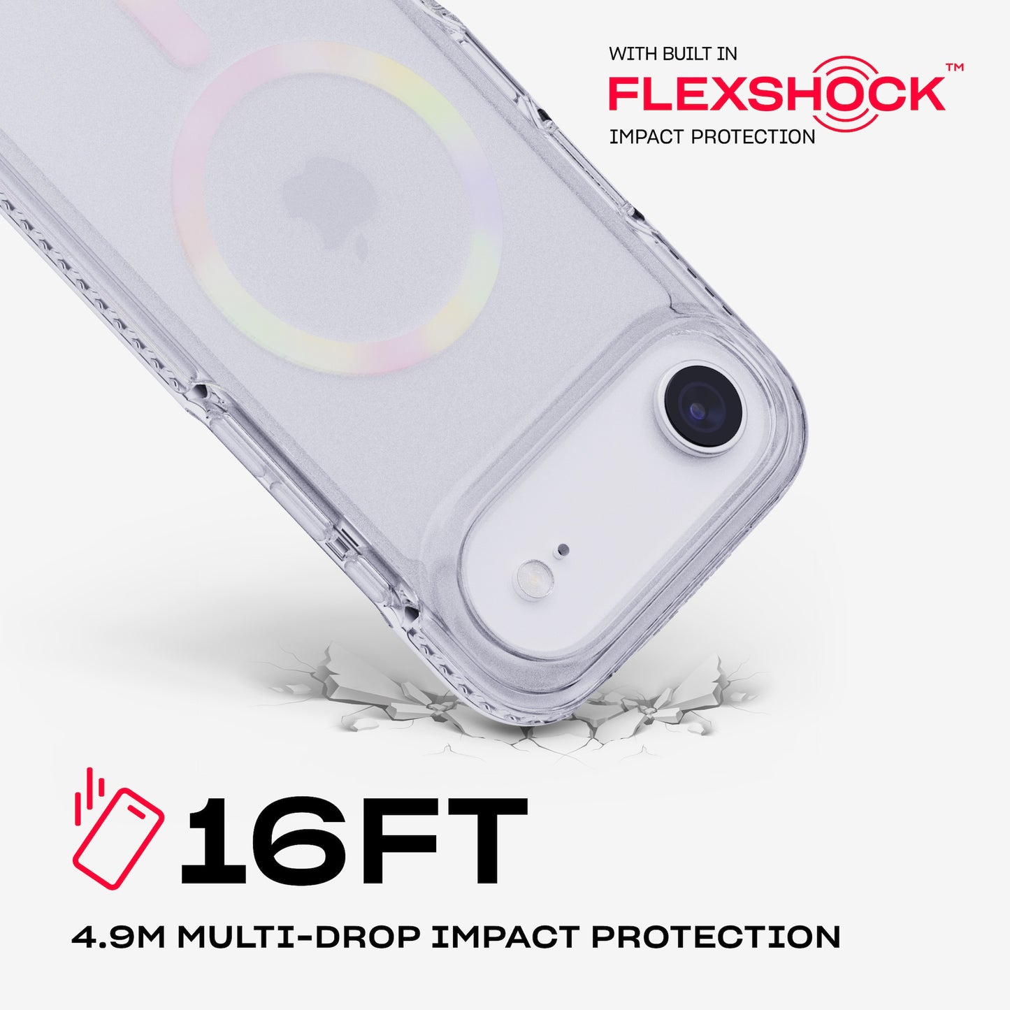 Tech21 EvoCrystal MagSafe iPhone 17 Air - Iridescent