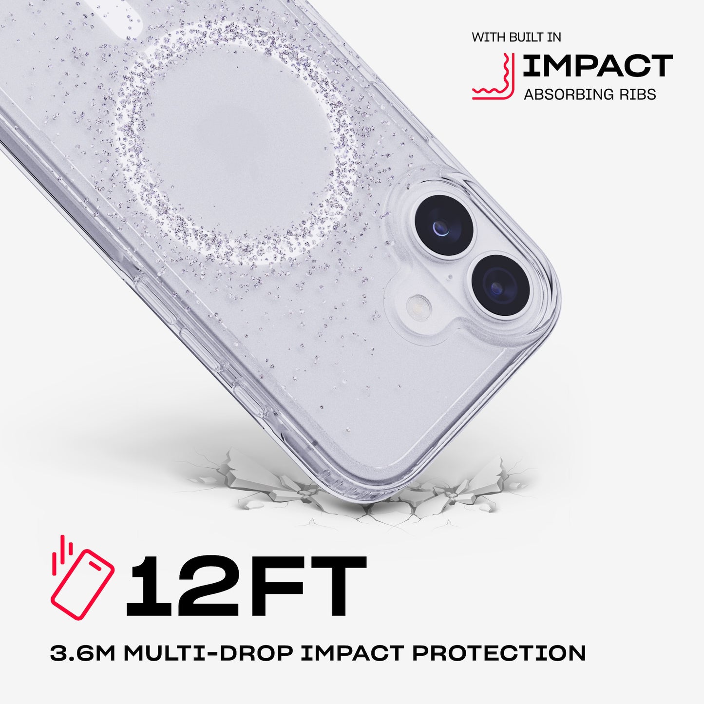 Tech21 EvoSparkle MagSafe iPhone 17 - Focus