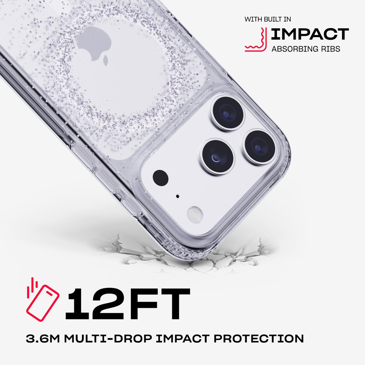 Tech21 EvoSparkle MagSafe iPhone 17 Pro - Focus