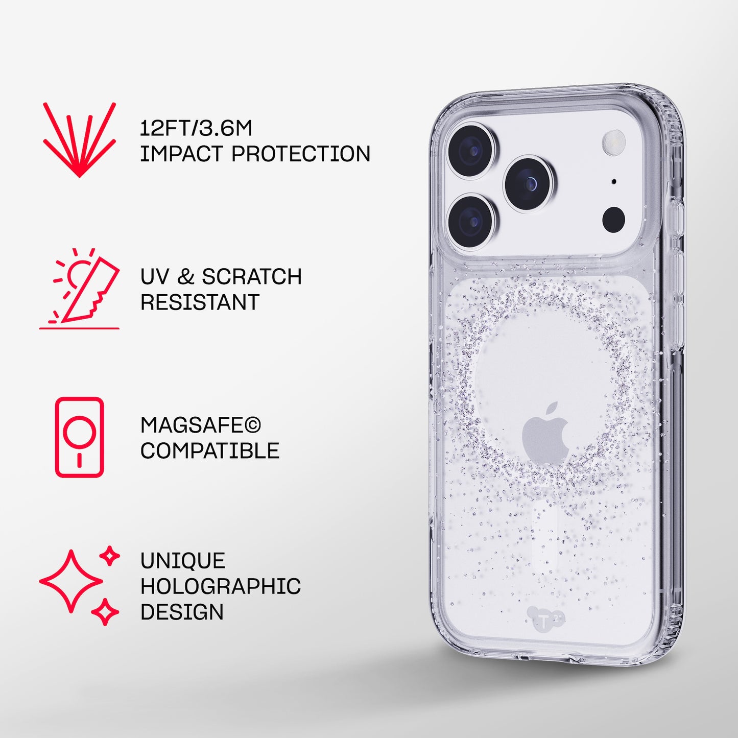 Tech21 EvoSparkle MagSafe iPhone 17 Pro - Focus