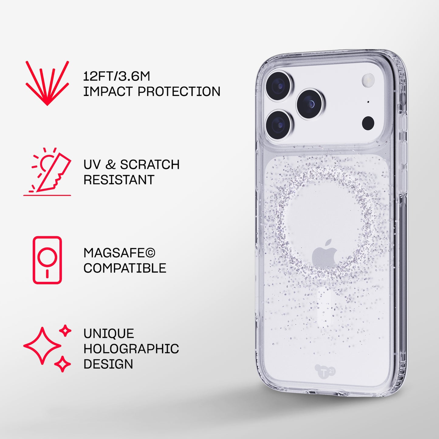 Tech21 EvoSparkle MagSafe iPhone 17 Pro Max - Focus