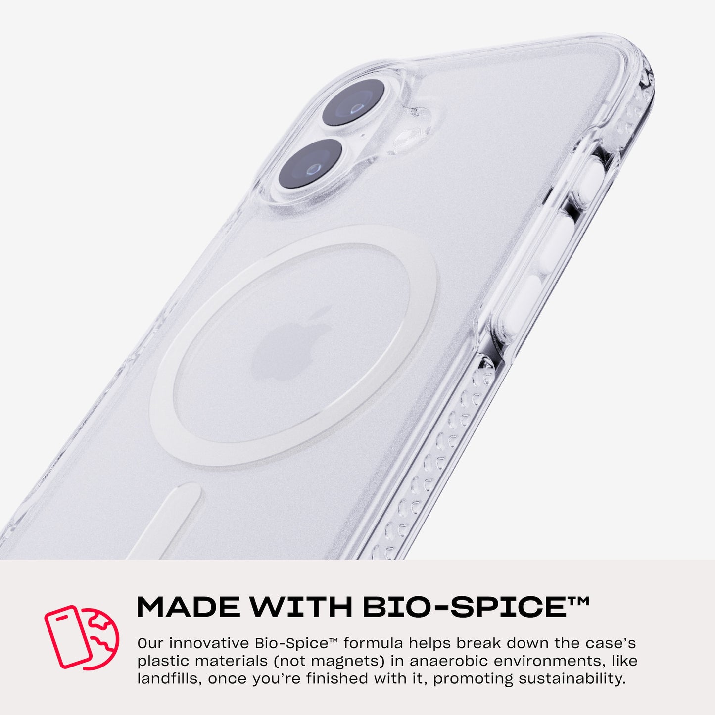 Tech21 EvoCrystal MagSafe iPhone 17  - Metalic silver