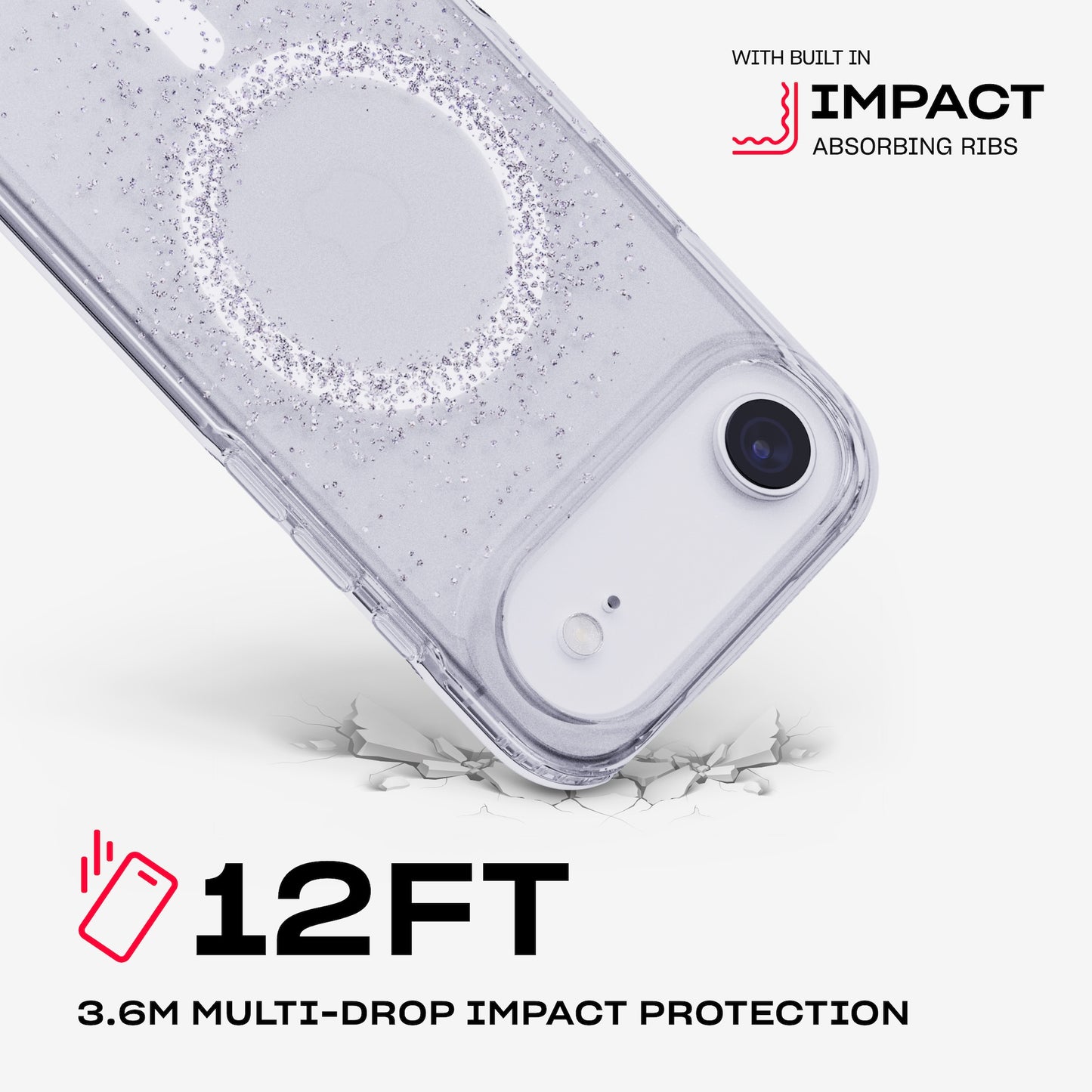 Tech21 EvoSparkle MagSafe iPhone 17 Air - Focus