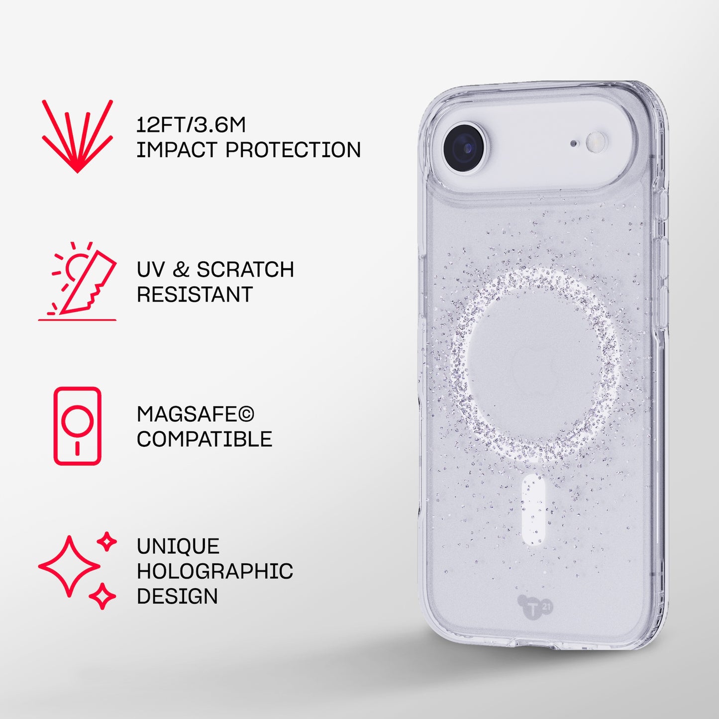 Tech21 EvoSparkle MagSafe iPhone 17 Air - Focus