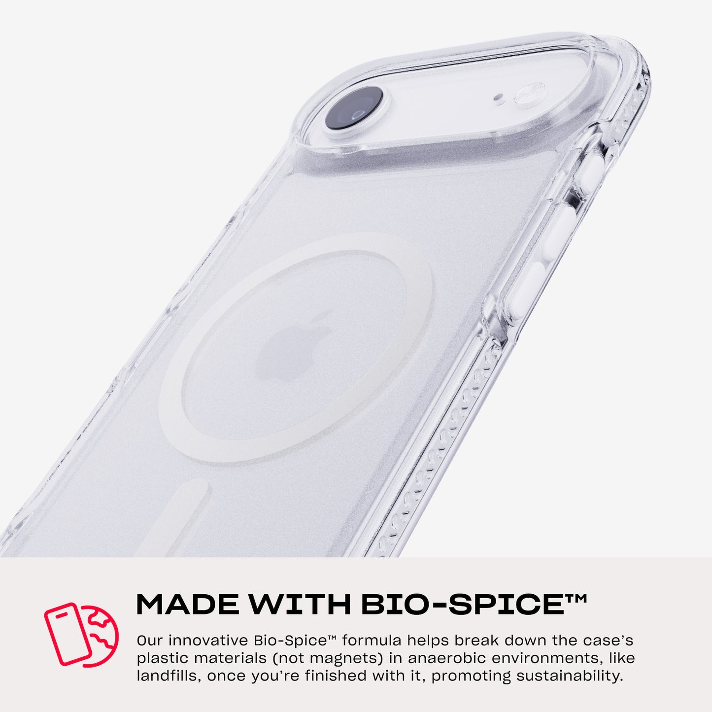 Tech21 EvoCrystal MagSafe iPhone 17 Air - Metalic silver