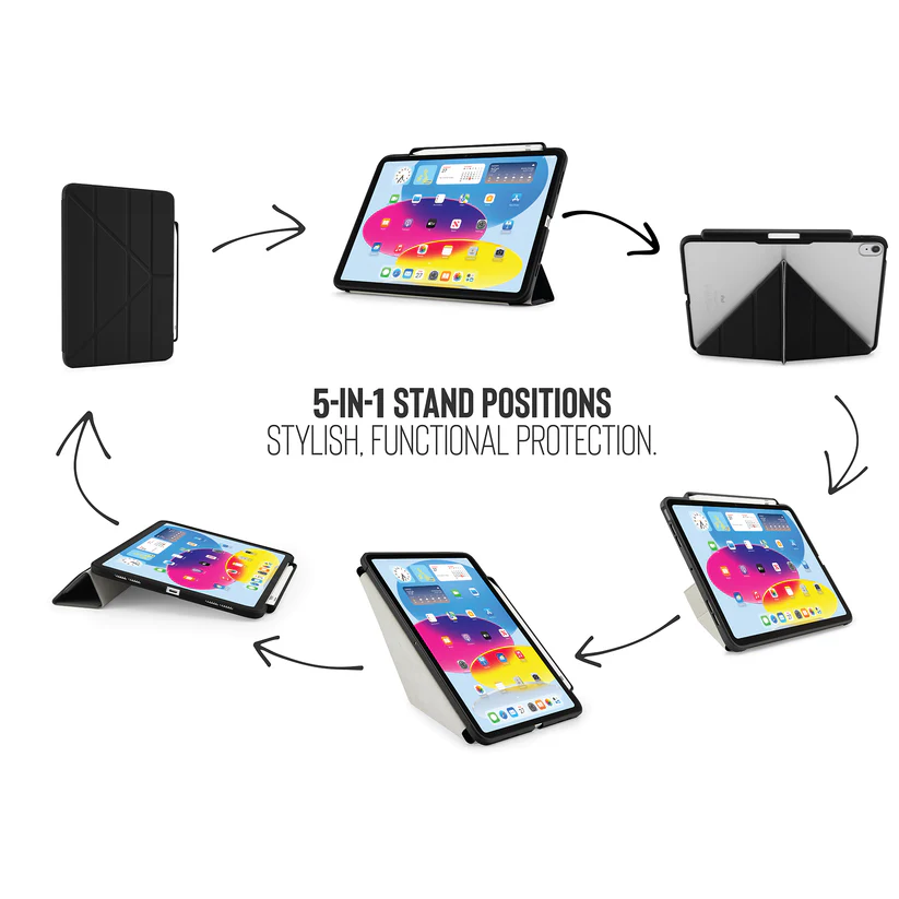 iPad 2022 Gen10 Origami No3 Pencil Case - Black