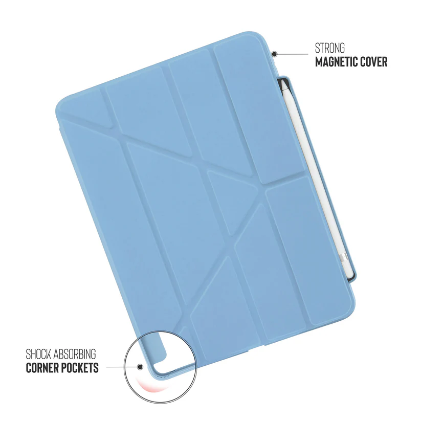 iPad 10thGen Origami No3 Pencil Case -Light Blue
