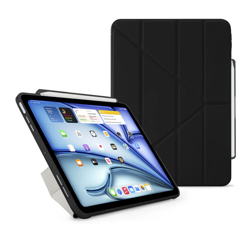iPad Air 13 (2024) Origami No3 Pencil Case - Black
