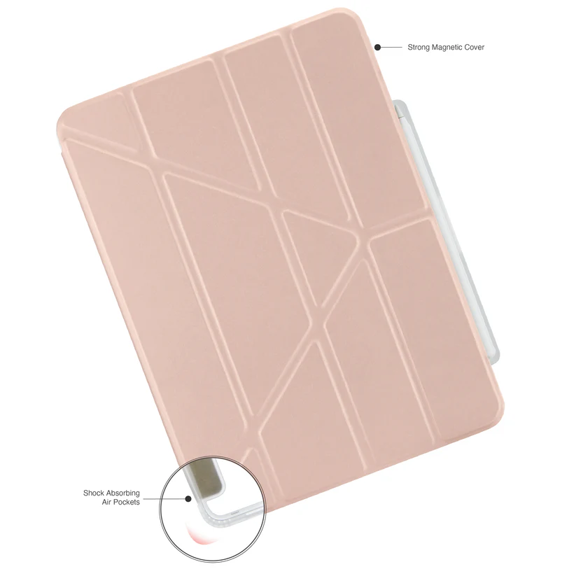 iPad Air 13 (2024) Origami No3 Pencil Case- Metallic Pink