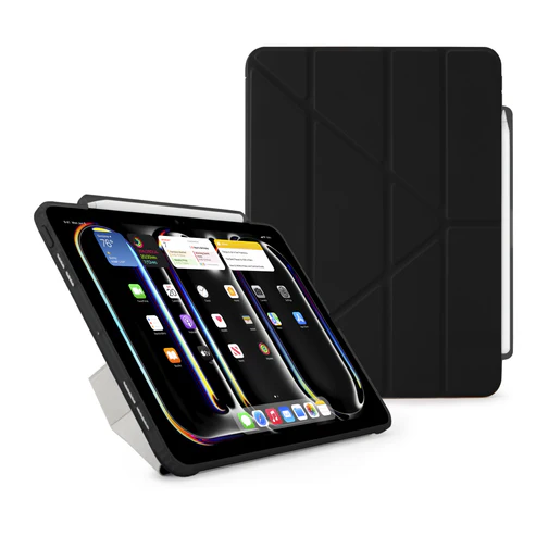 iPad Pro 11 M4 (2024) Origami No3 Pencil Case - Black