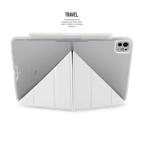 iPad Pro 13 M4 (2024) Origami No3 Pencil Case - White