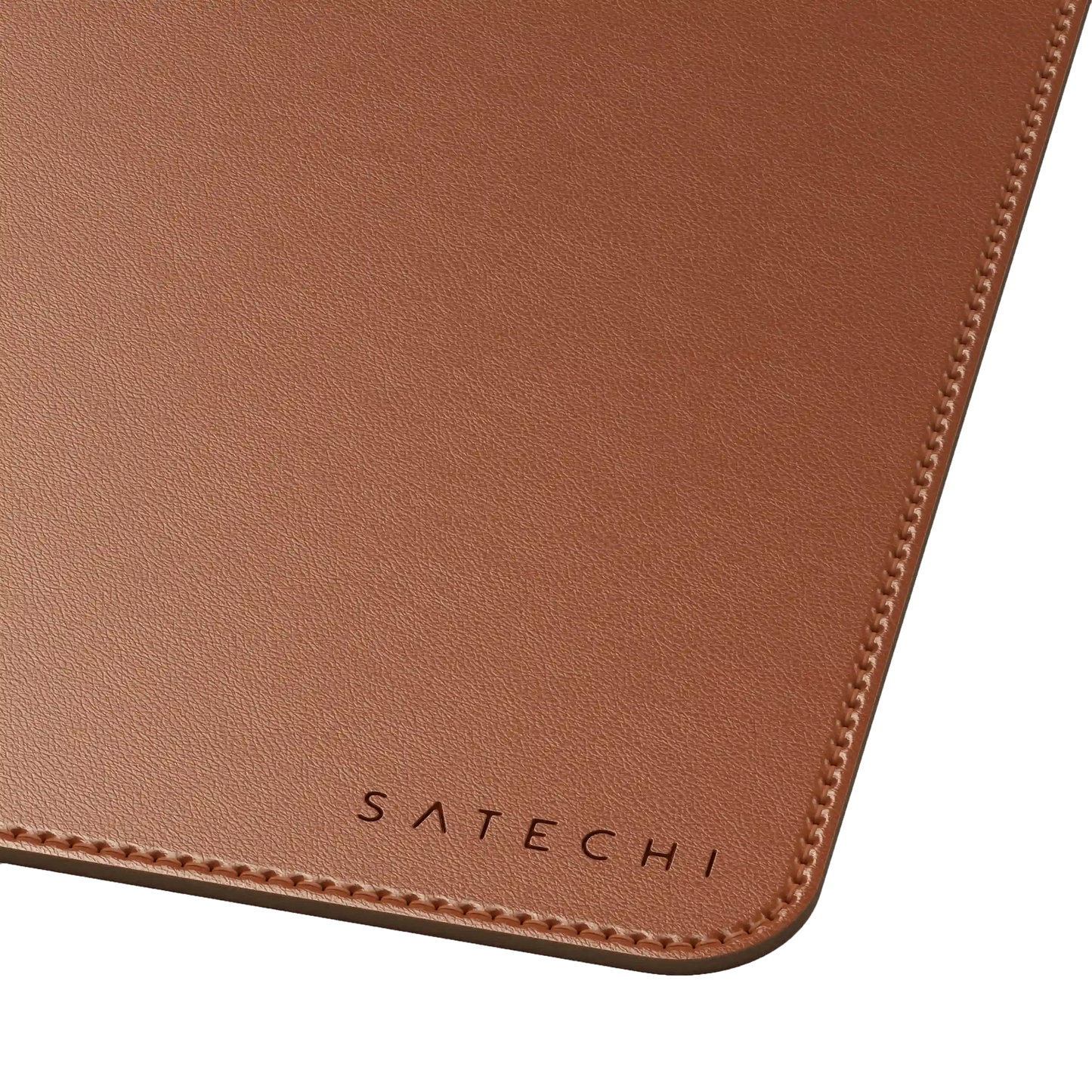 SATECHI Vegan-Leather Premium Desk Mat - Brown