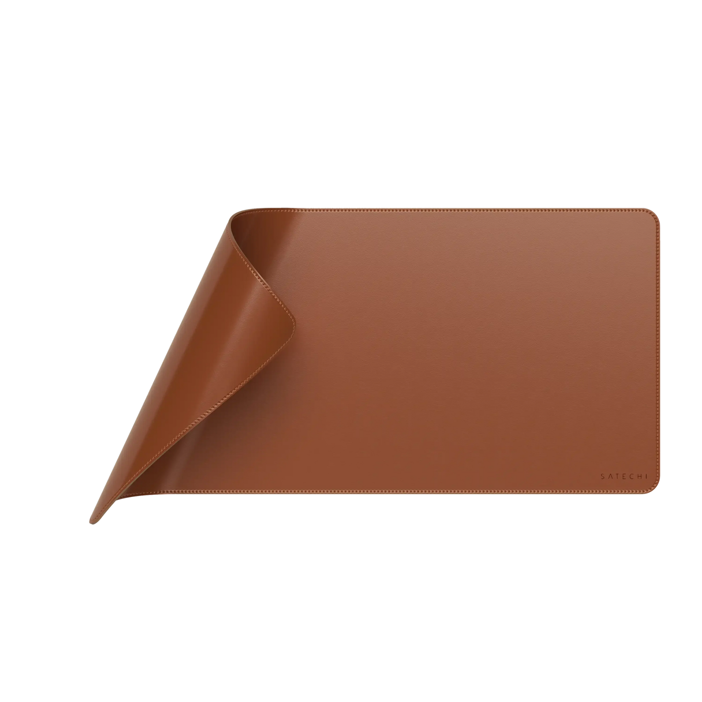 SATECHI Vegan-Leather Premium Desk Mat - Brown
