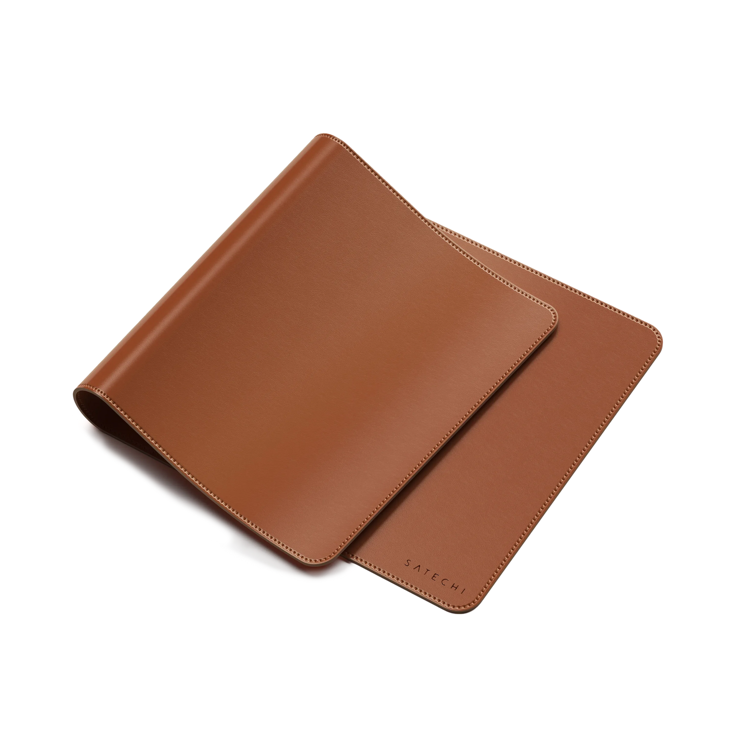 SATECHI Vegan-Leather Premium Desk Mat - Brown