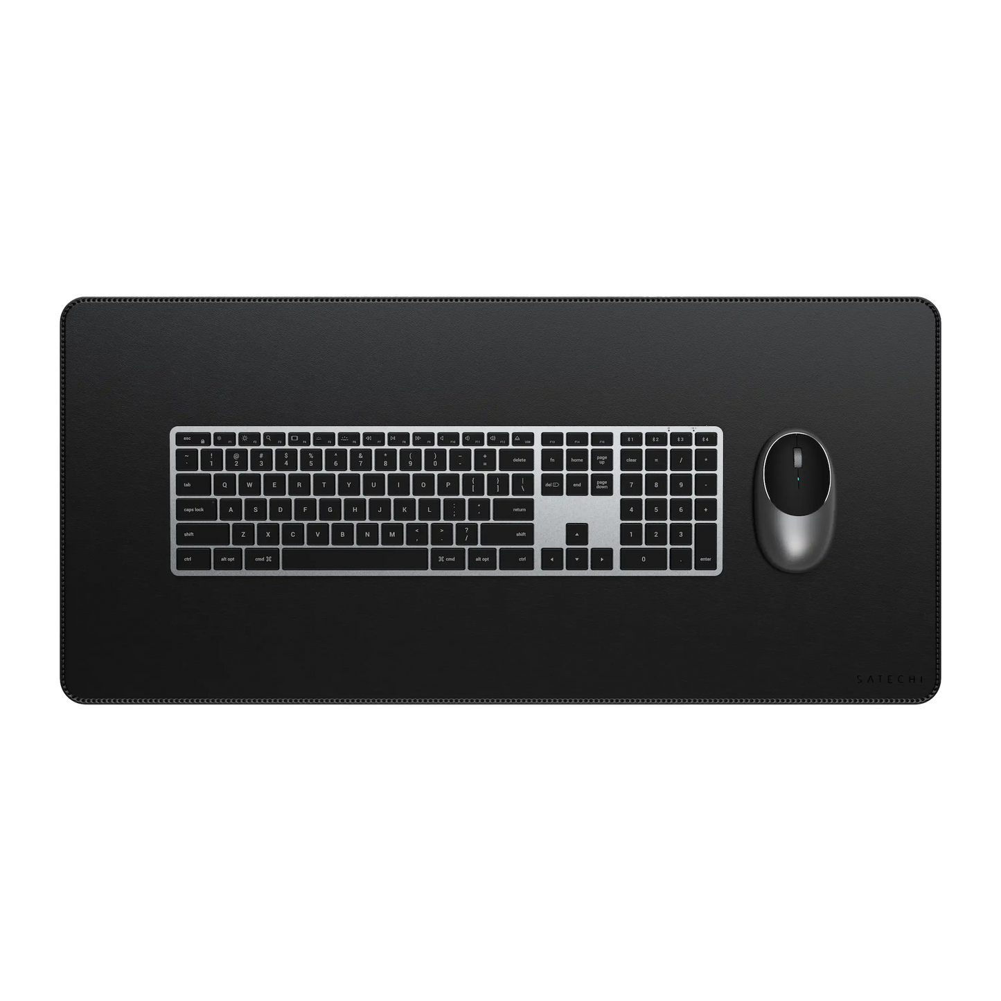 SATECHI Vegan-Leather Premium Desk Mat - Black