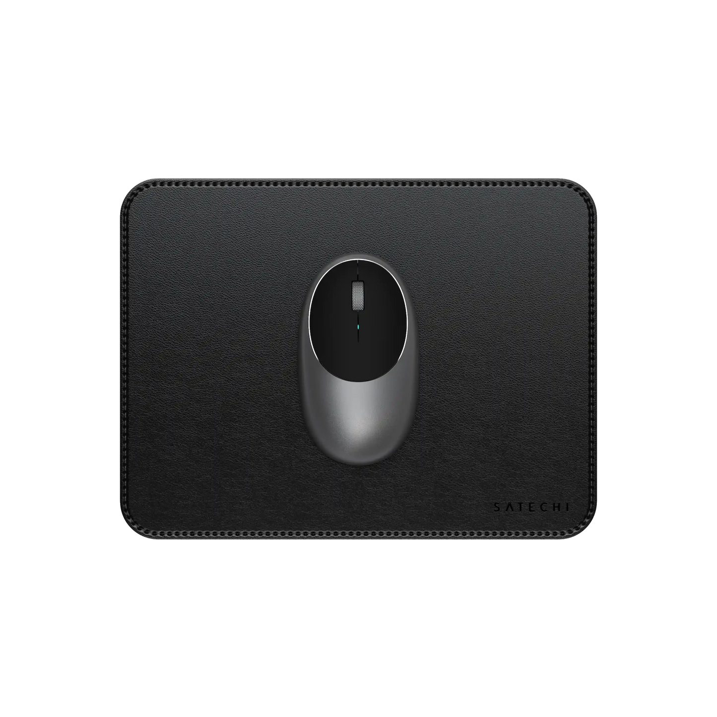 SATECHI Vegan-Leather Premium Mouse Pad - Black