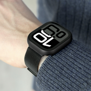כיסוי מגן דק ל- Apple Watch Series 10 42 mm - שחור