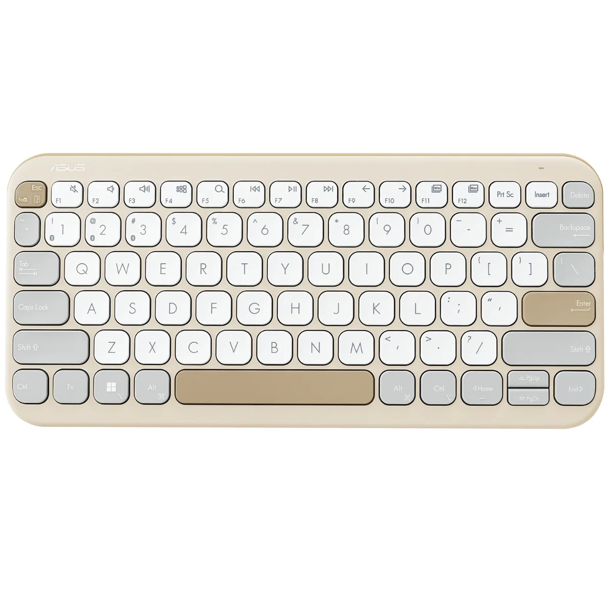 מקלדת ASUS Marshmallow Keyboard KW100 - בז'