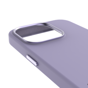 כיסוי DECODED סיליקון ל-iPhone 15 Pro Max צבע סגול בהיר