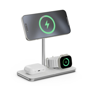 מטען אלחוטי 3 ב- 1 | LINQ Qi2 Wireless Charging Stand