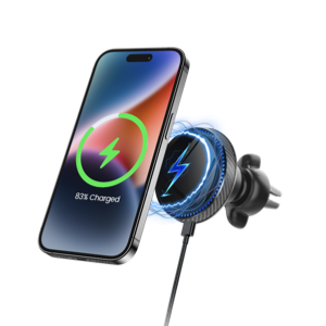 תושבת אלחוטית ומטען לרכב Magsafe Magnetic Mount