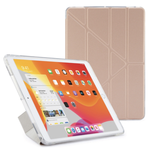 Pipetto כיסוי Folio אוריגמי מסתובב ל- iPad 10.2 בצבע רוז גולד
