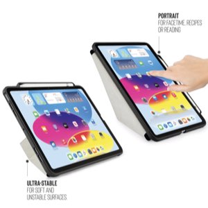 Pipetto כיסוי Folio אוריגמי עם מקום לעט ל - iPad 10.9 (Gen 10 2022) - אפור