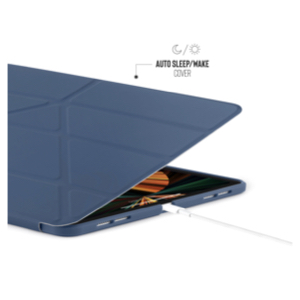 Pipetto כיסוי Folio אוריגמי מסתובב ל- (2021) iPad 12.9 בצבע כחול
